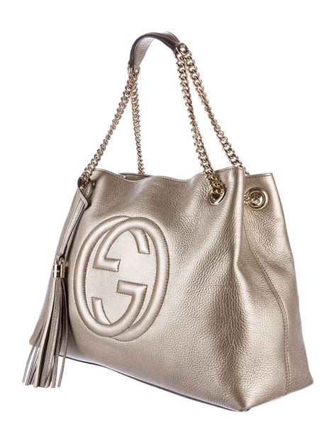 gucci gold chain strap|gucci shoulder tote bags.